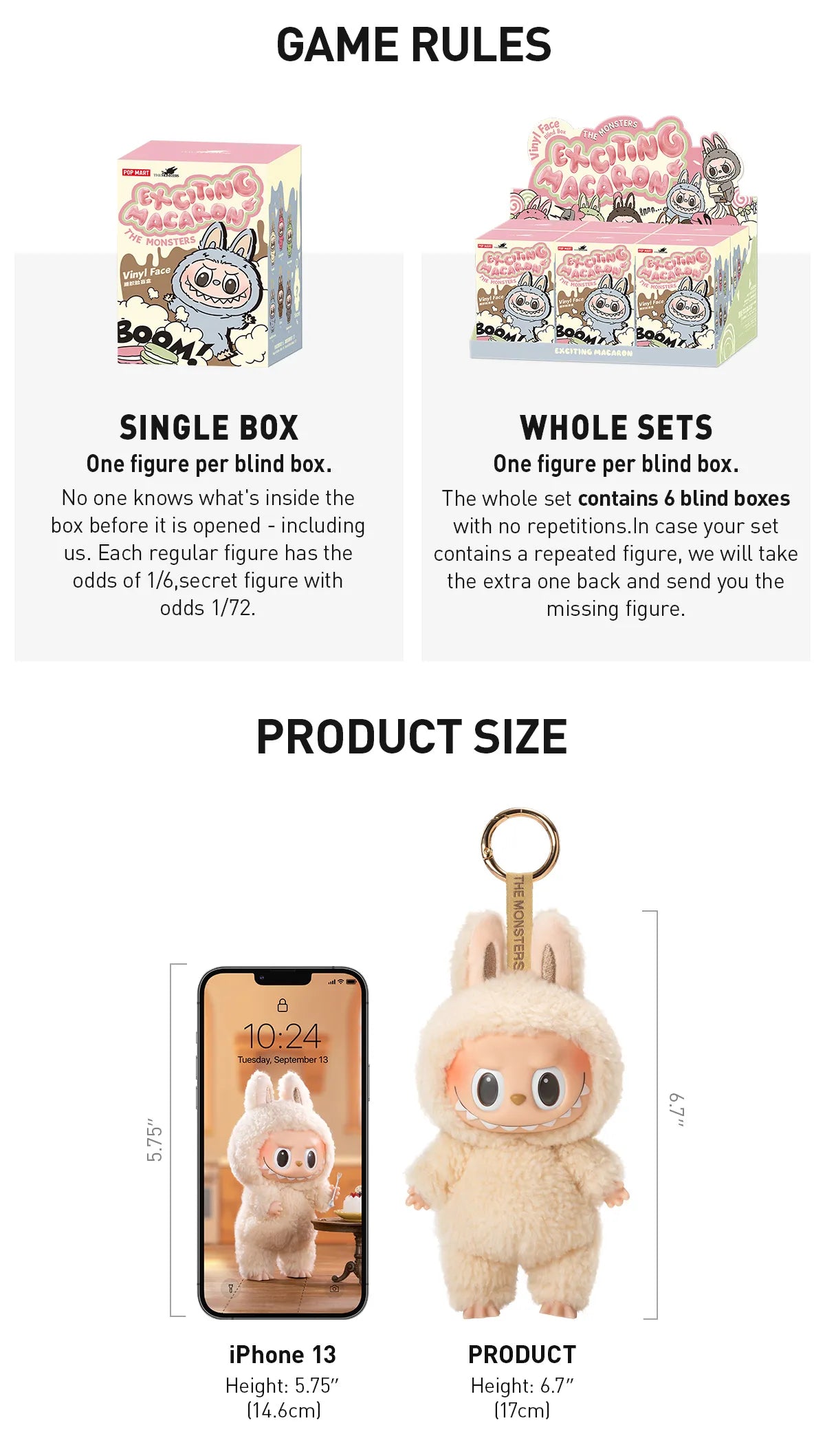 Authentic POP Mart THE MONSTERS | Exciting Macaron Series | Mystery Blind Box