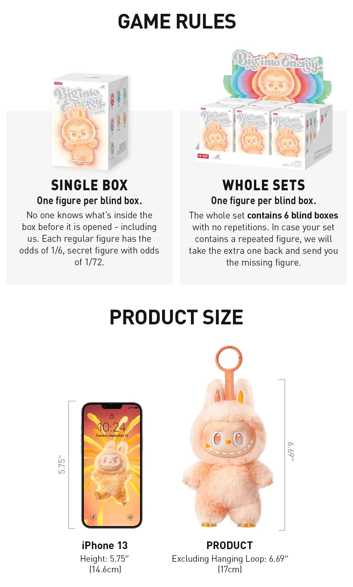 Authentic POP Mart THE MONSTERS | Big Into Energy Series | Mystery Blind Box